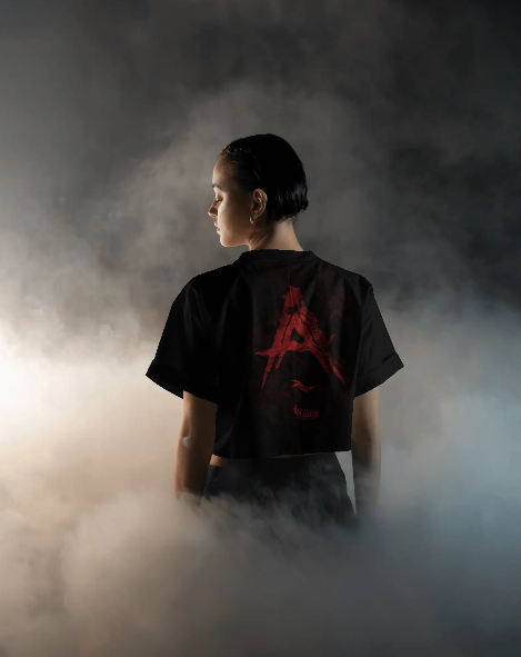 Oversize AA Negro Espalda Mujer