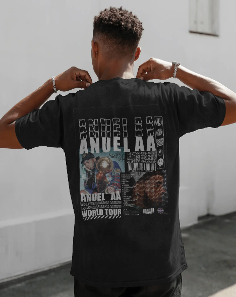 Oversize Poster1 Negro Espalda Hombre